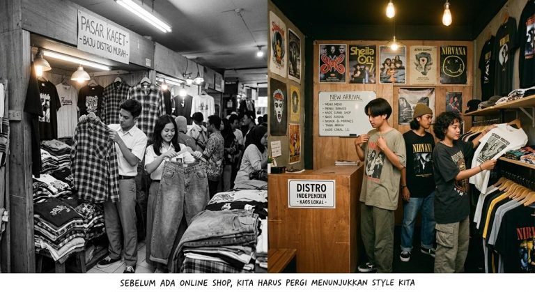 Sebelum Ada Olshop: Berburu Pakaian Anak Muda 90-an di Pasar Kaget, Distro Awal, hingga Mall Lokal