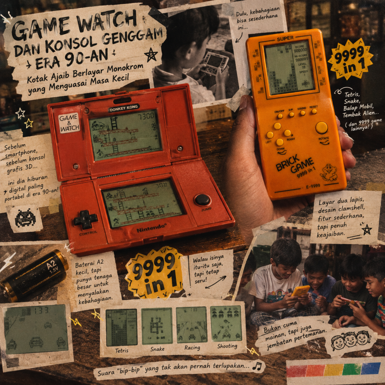 Game Watch dan Konsol Genggam Era 90-an: Kotak Ajaib Berlayar Monokrom yang Menguasai Masa Kecil