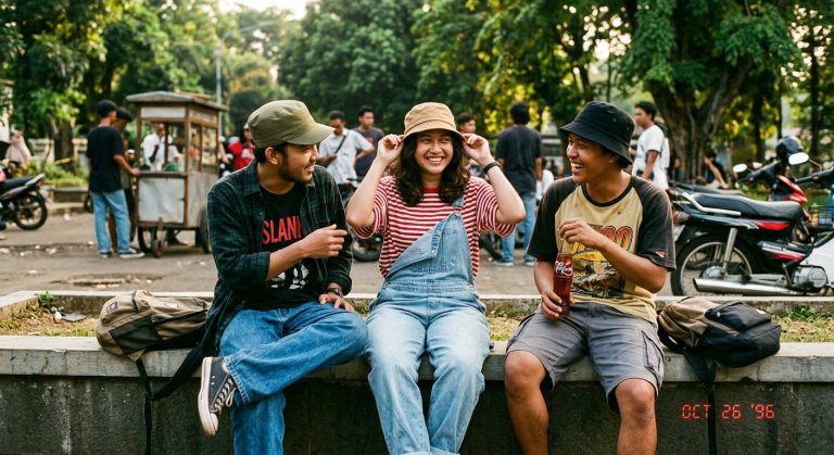 Topi Komando & Bucket Hat 90-an: Mahkota Skena Musik Alternatif, Indie Pop, dan Simbol Gaya Santai Anak Muda